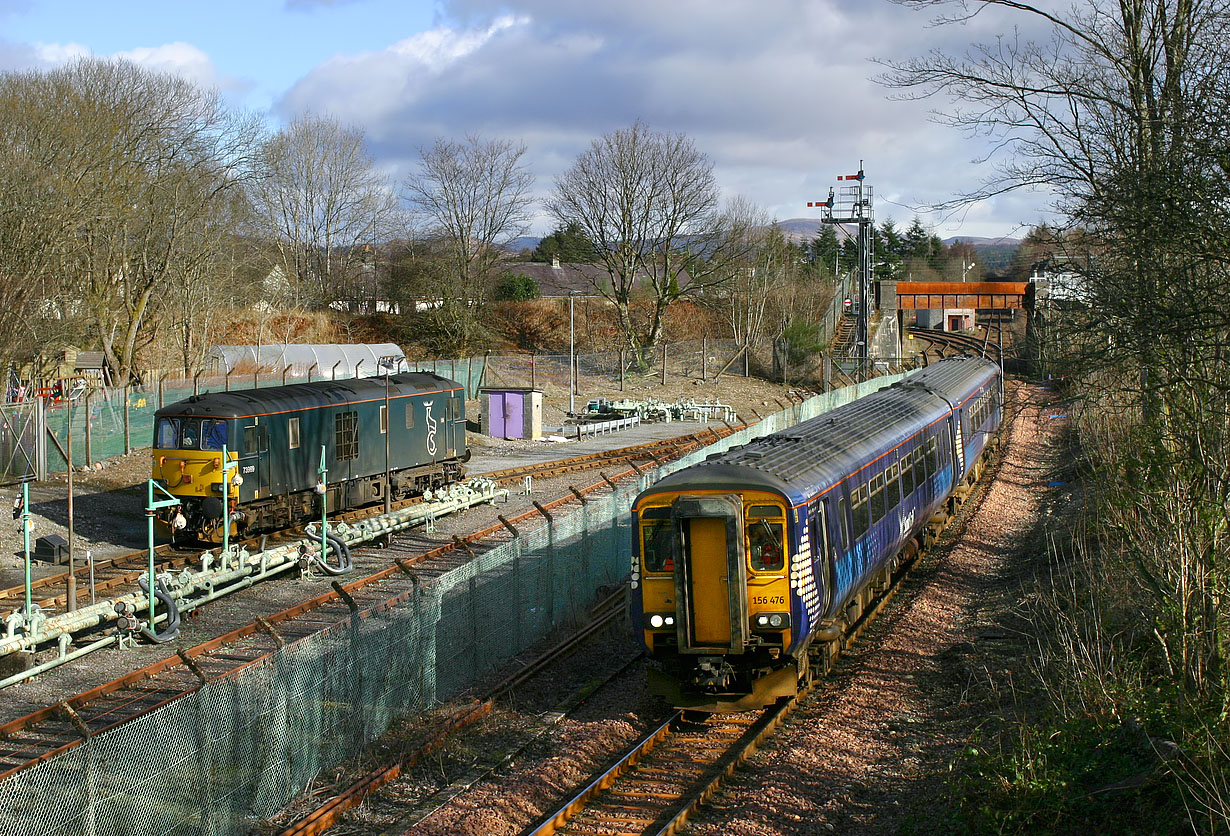 156476 & 73969 Fort William Junction 7 March 2023
