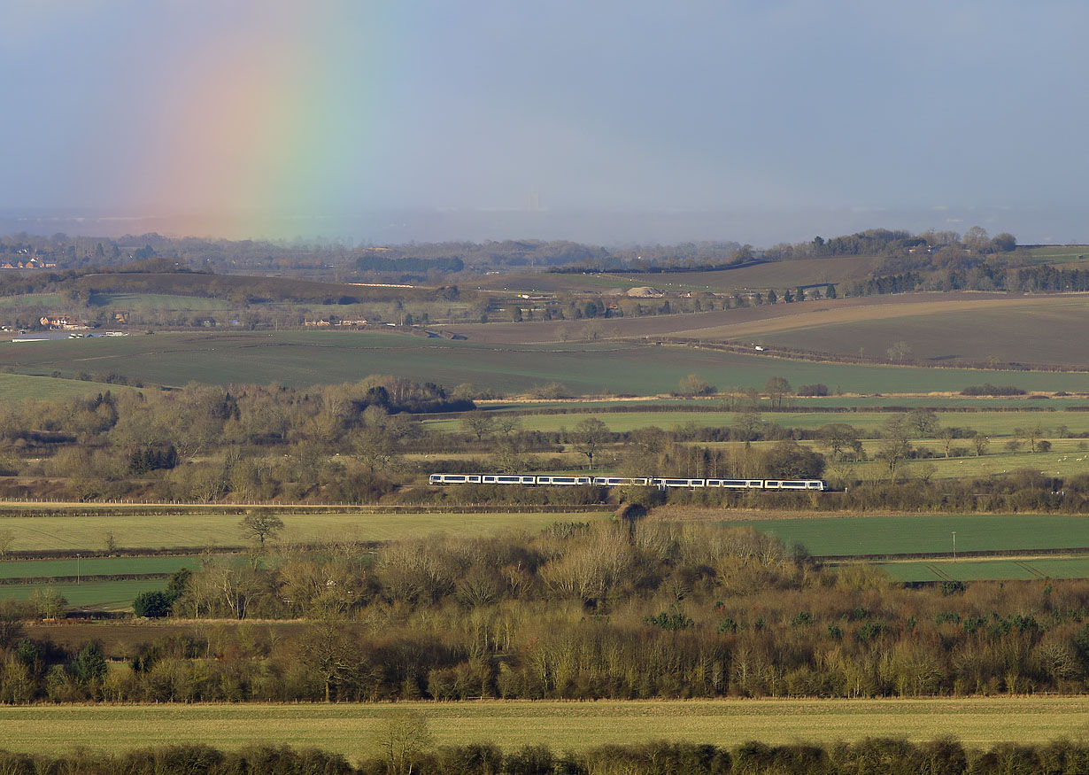 168217 & 168109 Fenny Compton (Viewed from Burton Dassett Hills) 22 February 2025