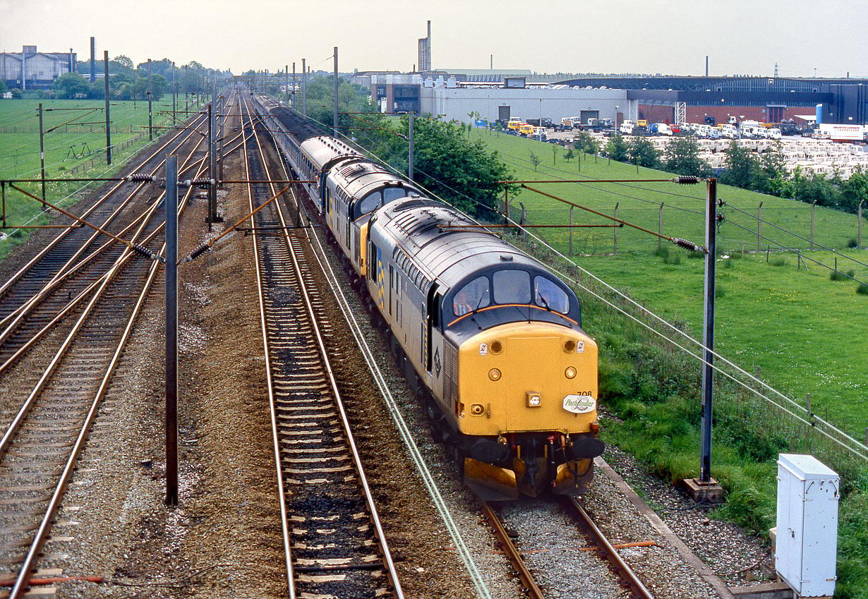 37708 & 37801 Farington Junction 23 May 1993