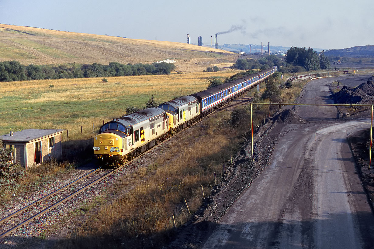 37899 & 37896 Markham Colliery Junction 1 September 1991
