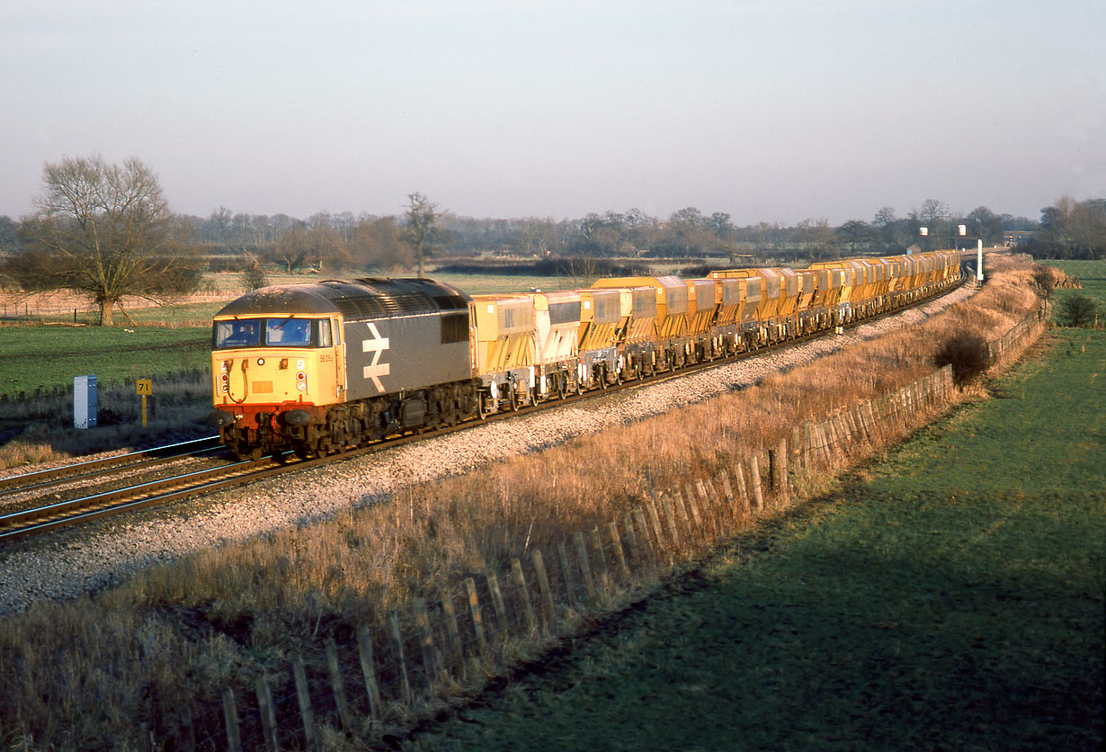 56055 Shrivenham (Ashbury Crossing) 10 December 1986