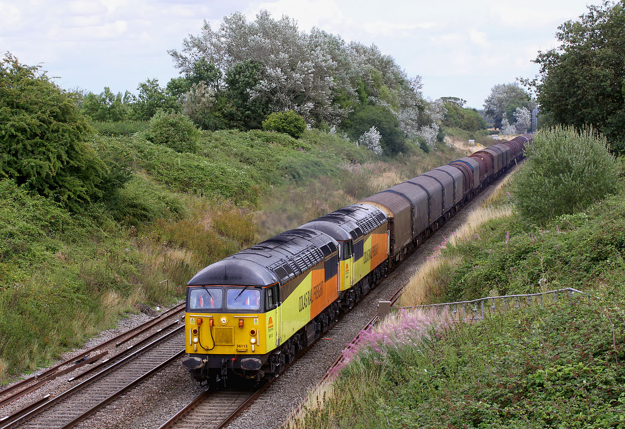 56113 & 56087 Baulking 13 August 2014