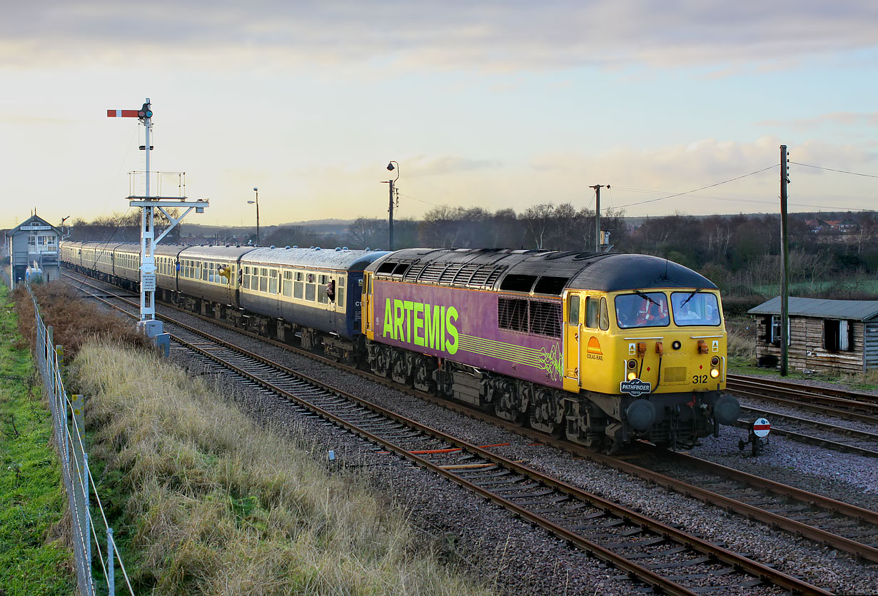 56312 Thoresby Colliery Junction 12 December 2009