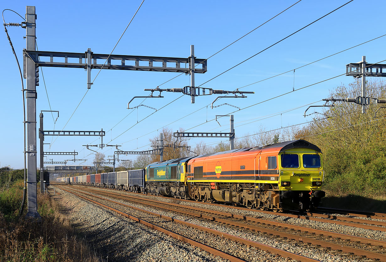 59206 & 66953 Denchworth (Circourt Bridge) 13 November 2024