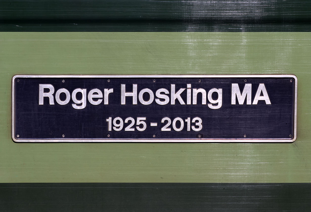 D1935 Roger Hosking MA 1925 - 2013 Nameplate 6 October 2021