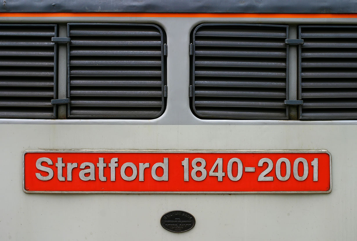 31271 Stratford 1840-2001 Nameplate 9 July 2023