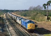 37371 & 37154 Shrivenham (Ashbury Crossing) 26 February 1997