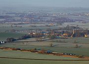 37608 & 37069 Standish Junction (Viewed from Haresfield Beacon) 6 April 2012