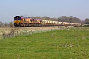 66103 & 66150 Rearsby 28 March 2012