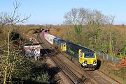 70004 & 66525 Wolvercote Junction 26 November 2024