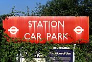 North Weald Station Car Park Sign 22 July 1993