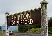 Shipton Station Sign 13 October 1979