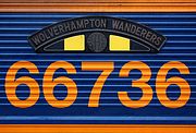 66736 Wolverhampton Wanderers Nameplate 31 August 2016